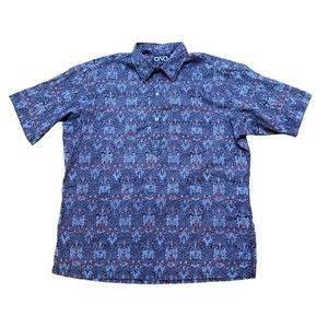 Vintage The ONO Shirt by Liberty House Mens Popover Hawaiian Polo Shirt Size L